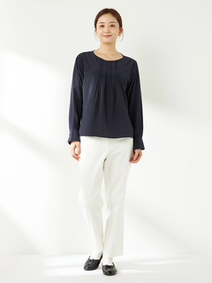 McGREGOR(マックレガー) |綿レーヨンサテンテーパードパンツ