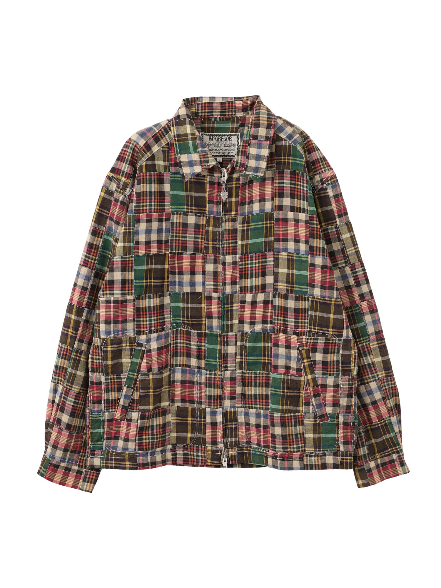 美品‼️McGREGOR DRIZZLER Lサイズ パッチワークチェック柄