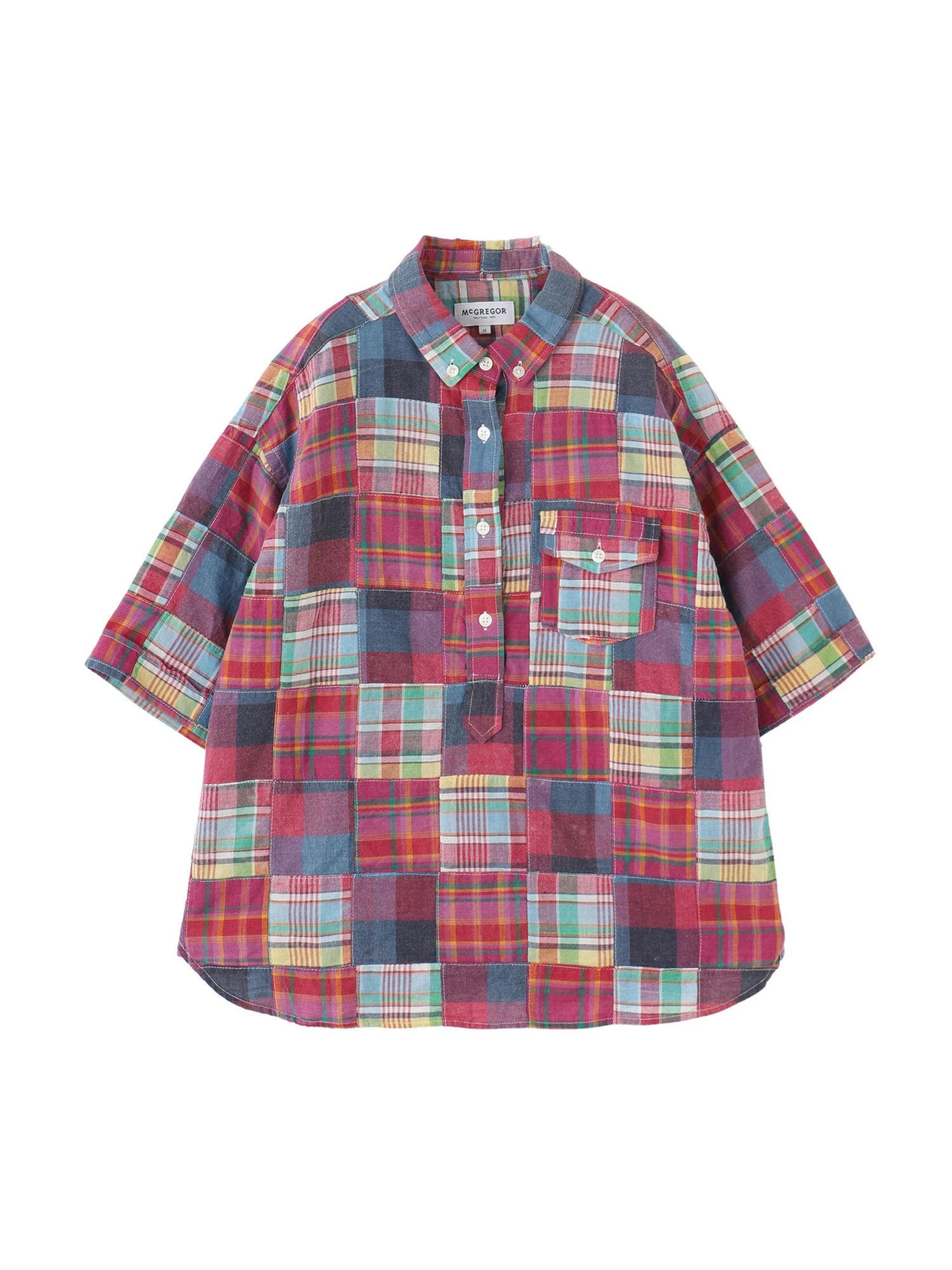 McGREGOR(マックレガー)|シャツ(半袖)|パッチワークチェックプルオーバー|United Untied ONLINE STORE|ユナイテッド アンド アンタイド公式通販サイト