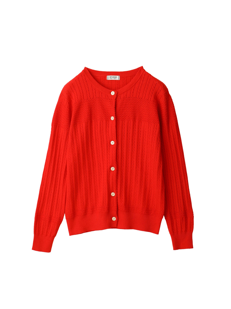 McGREGOR(マックレガー) |【EDIT-B】Cotton Wool Cable Cardigan コットンウール ケーブルカーディガン