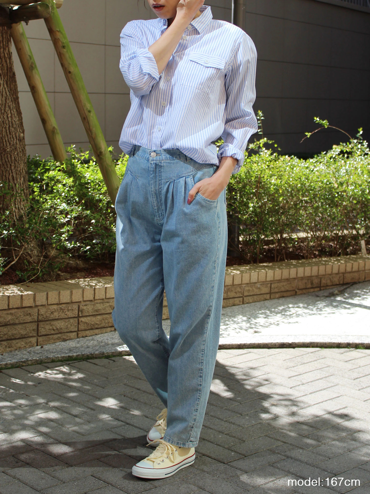 miniministore カラーストライプシャツ レディース 長袖