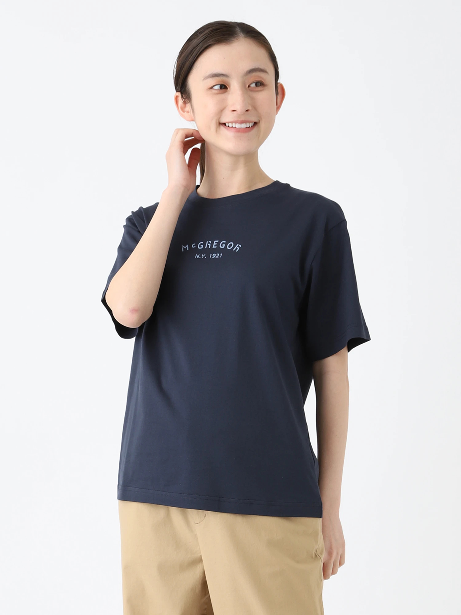 コンパクト天竺ロゴTシャツ