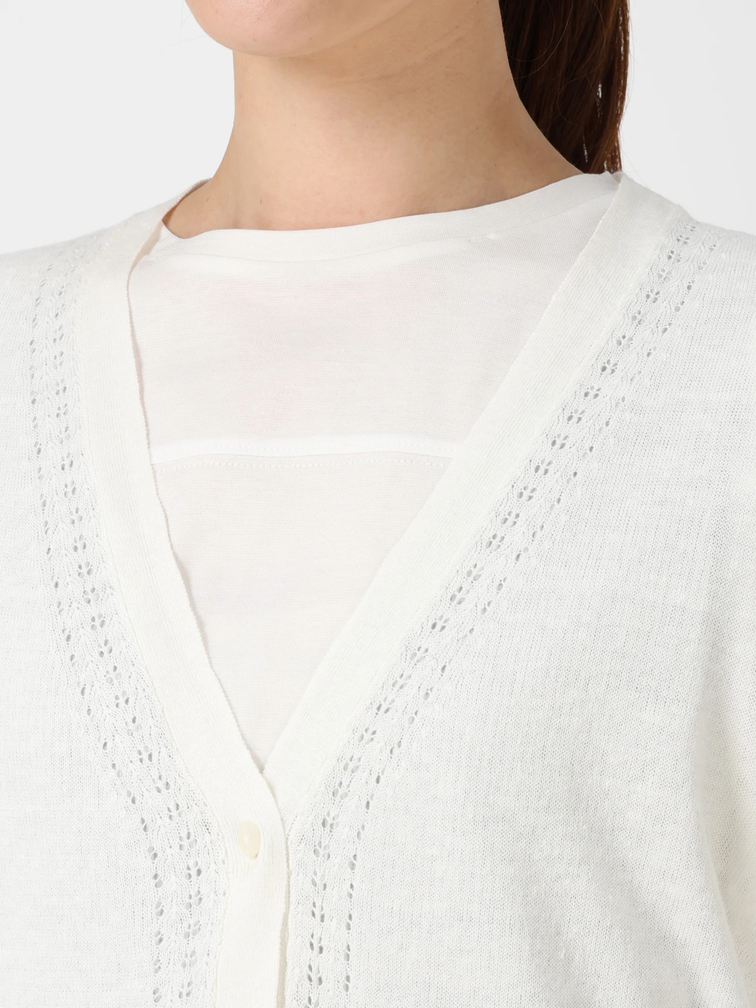 McGREGOR / カーディガン(薄手)/M/アクリル/BRW/総柄 McGREGOR◇カーディガン(薄手)/M/アクリル/BRW/総柄 ⁄ McGREGOR