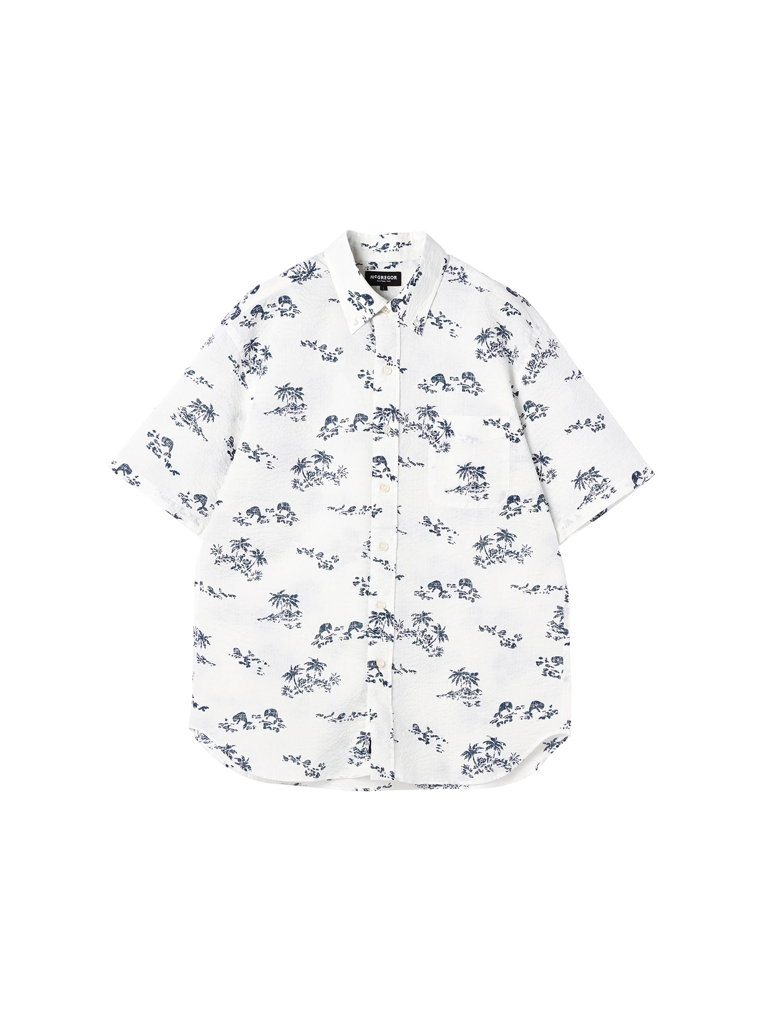 TORU着用 Rags McGREGOR 地図柄 ブルゾン ペーパージャケット COTTON