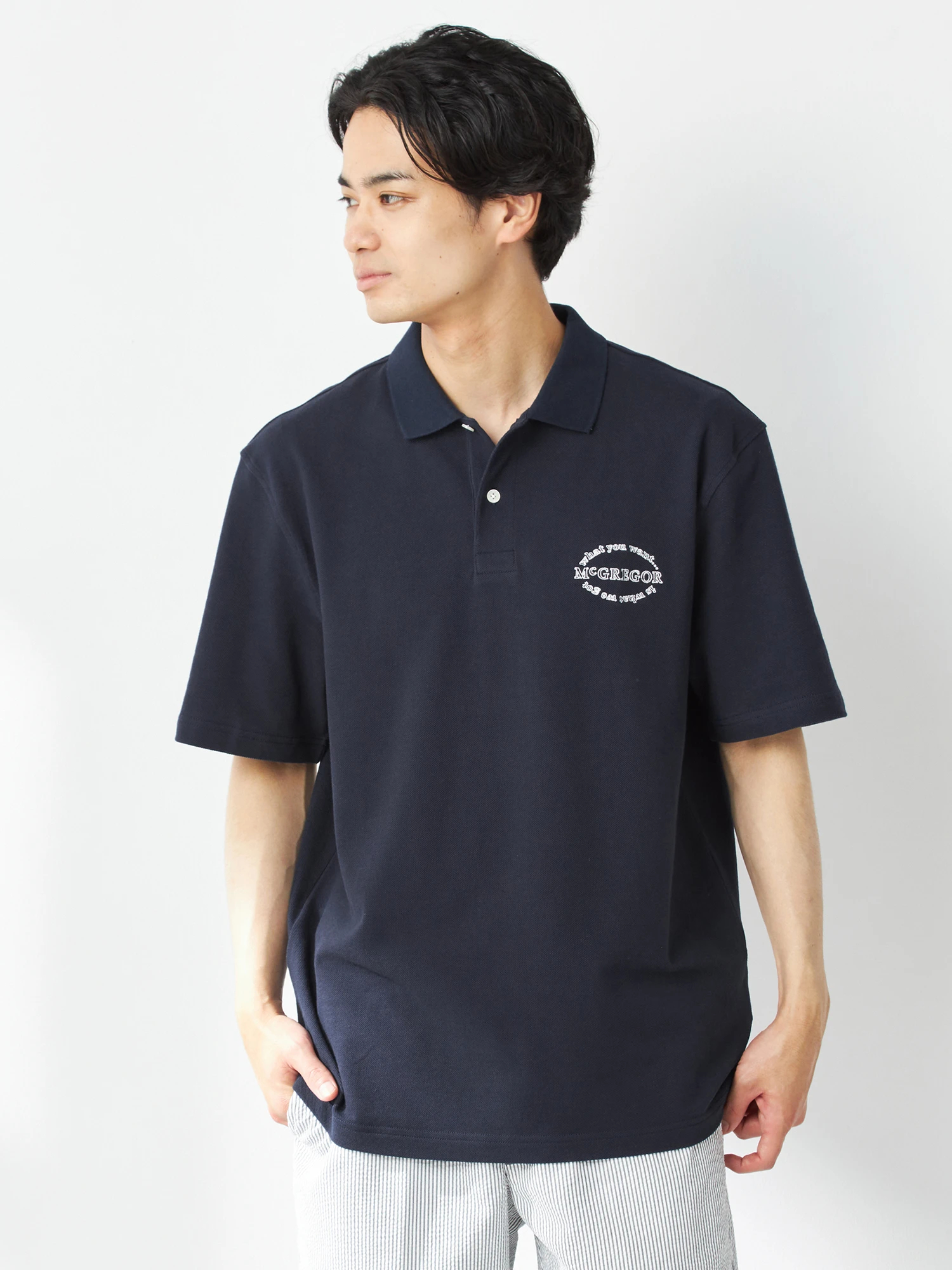 MCGREGOR ネイビー ポロシャツ XL MCGREGOR ネイビー ポロシャツ XL