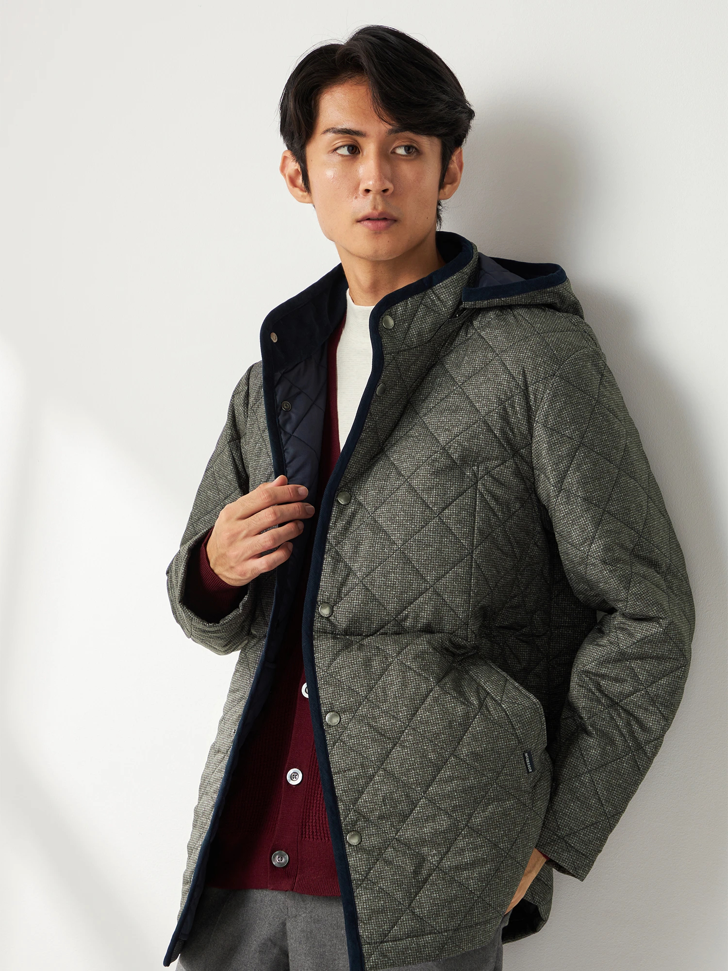 McGREGOR（マックレガー）｜ショートコート｜ウール調プリント