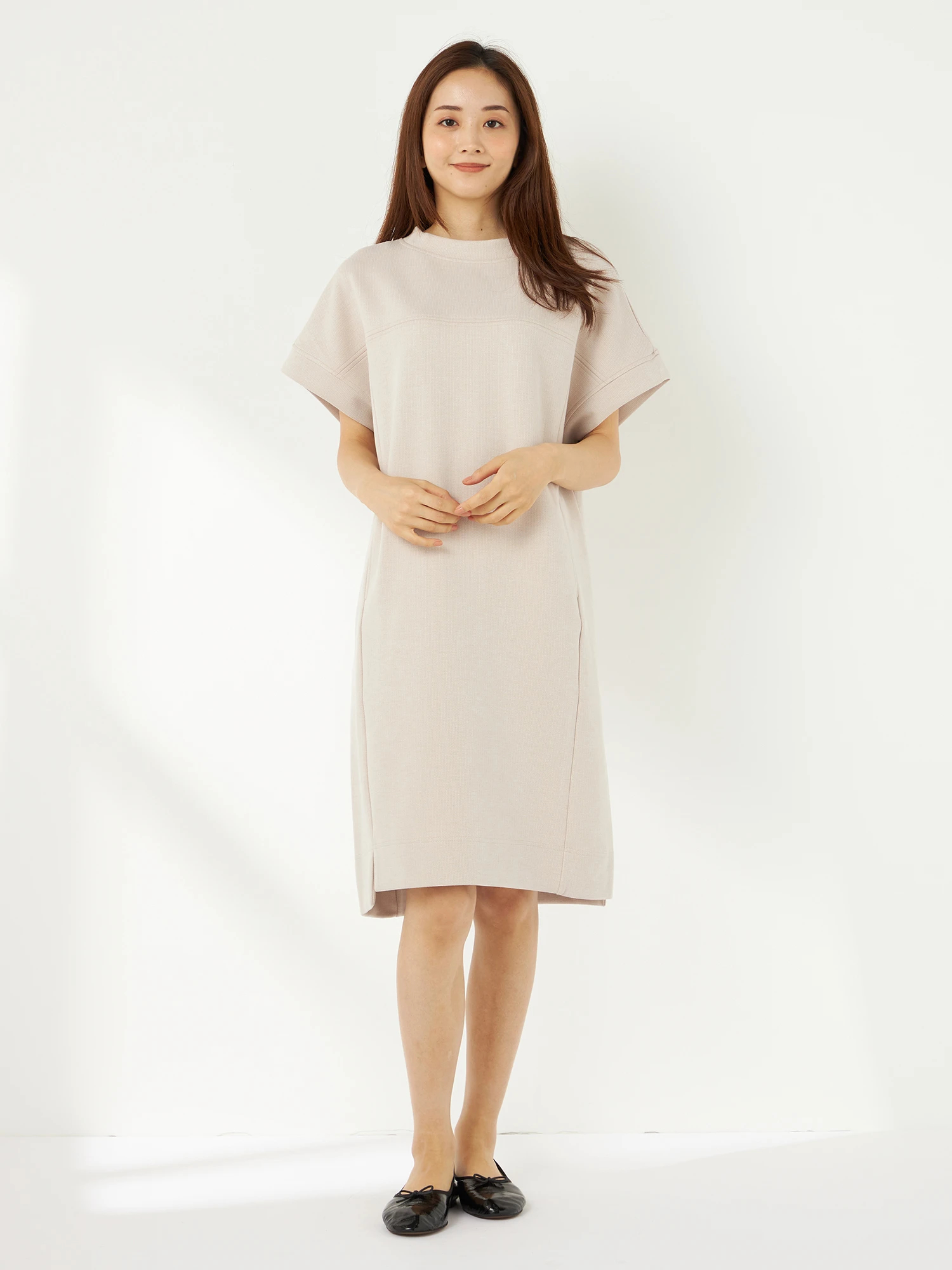 【美品】　マクレガー　薄手ジャンバー　ベージュＭサイズ McGREGOR（マックレガー）｜ワンピース｜ジャンパースカート｜United