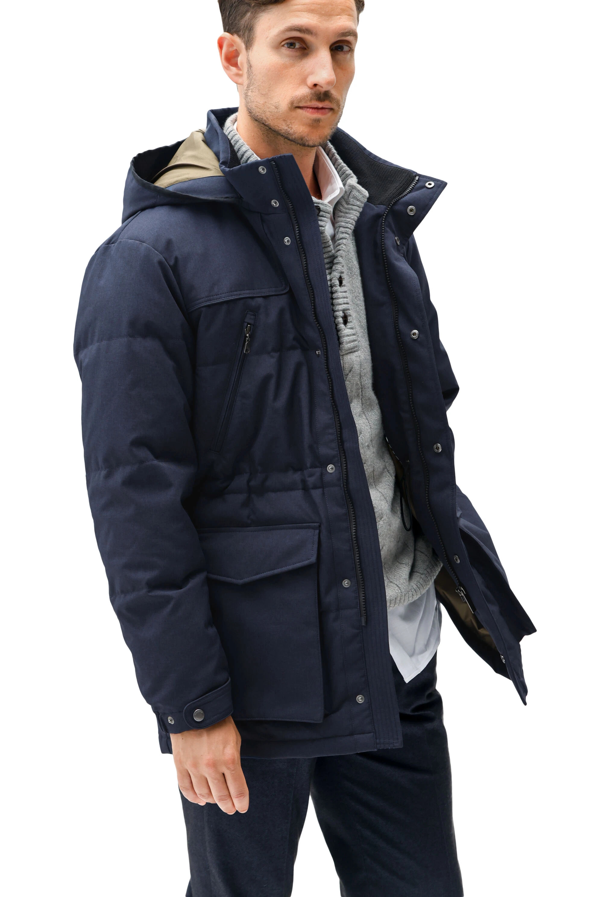 McGREGOR（マックレガー）｜ショートコート｜ウール調ラミネートダウン