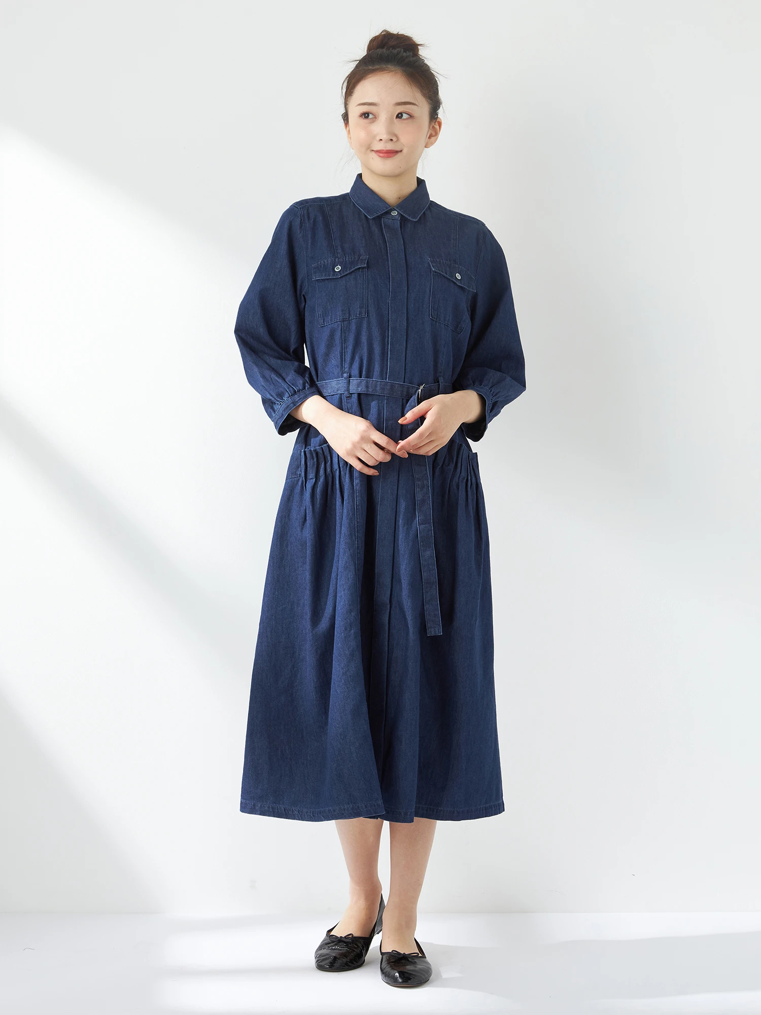 McGREGOR（マックレガー）｜ワンピース｜7分袖デニムワンピース