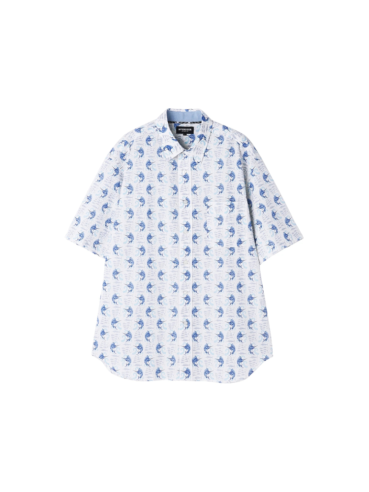 McGREGOR(マックレガー) |リゾート柄シャツ（カジキ）