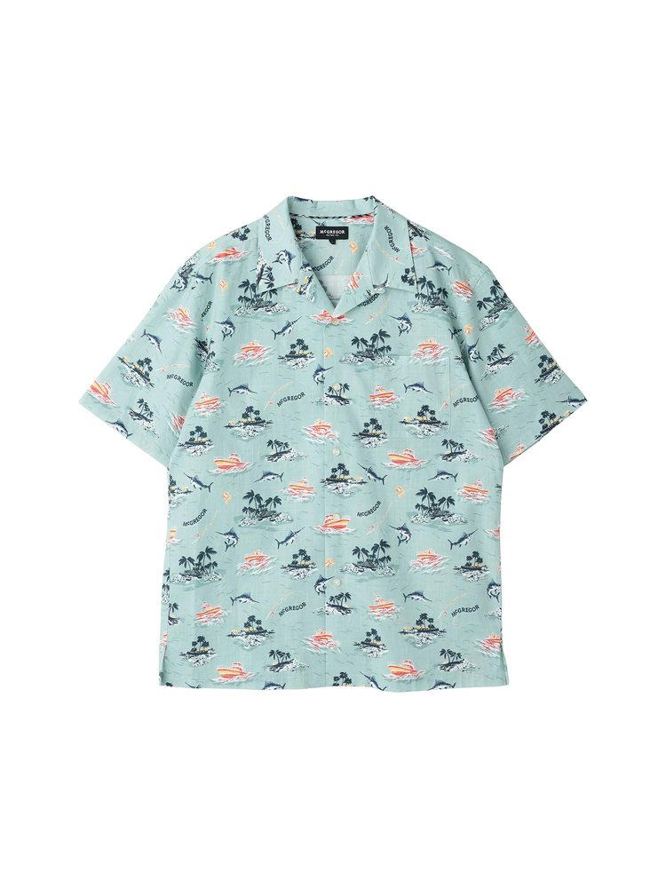 McGREGOR(マックレガー) |リゾート柄シャツ（マリン）