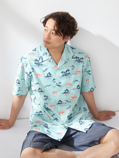 McGREGOR(マックレガー) |リゾート柄シャツ（マリン）