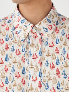 McGREGOR(マックレガー) |リゾート柄シャツ（ヨット）