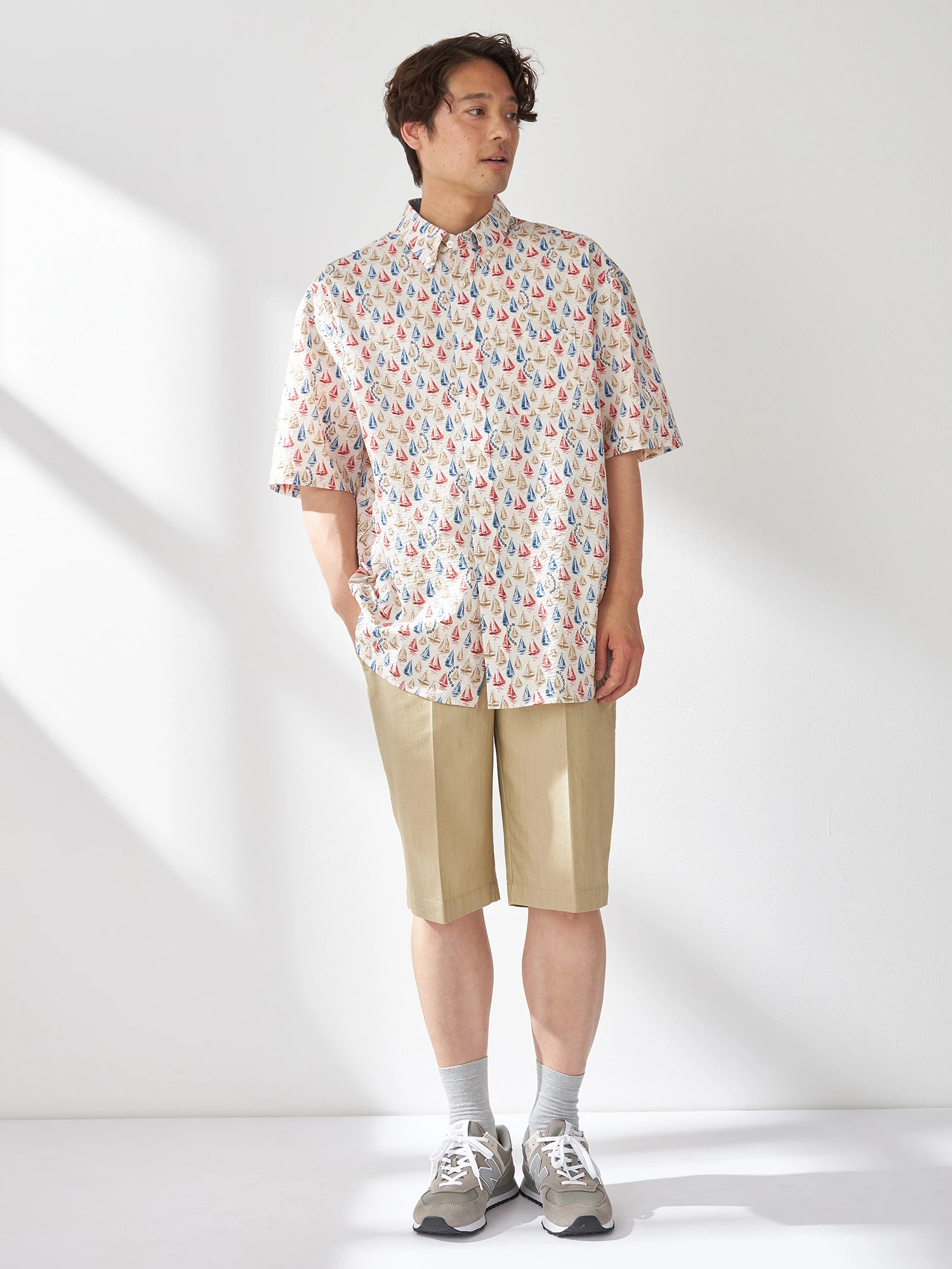 McGREGOR（マックレガー）｜シャツ(半袖）｜リゾート柄シャツ（ヨット