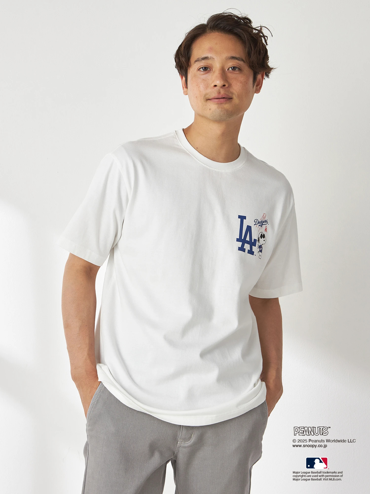 ☆新品☆MLB・ドジャース・マクレガー三越にて！Tシャツ スヌーピー McGREGOR（マックレガー）｜カットソー(半袖・ノースリーブ