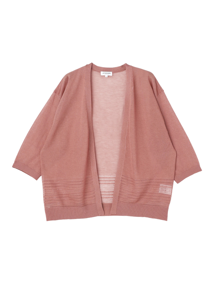 McGREGOR(マックレガー) |透かし編みトッパーカーディガン