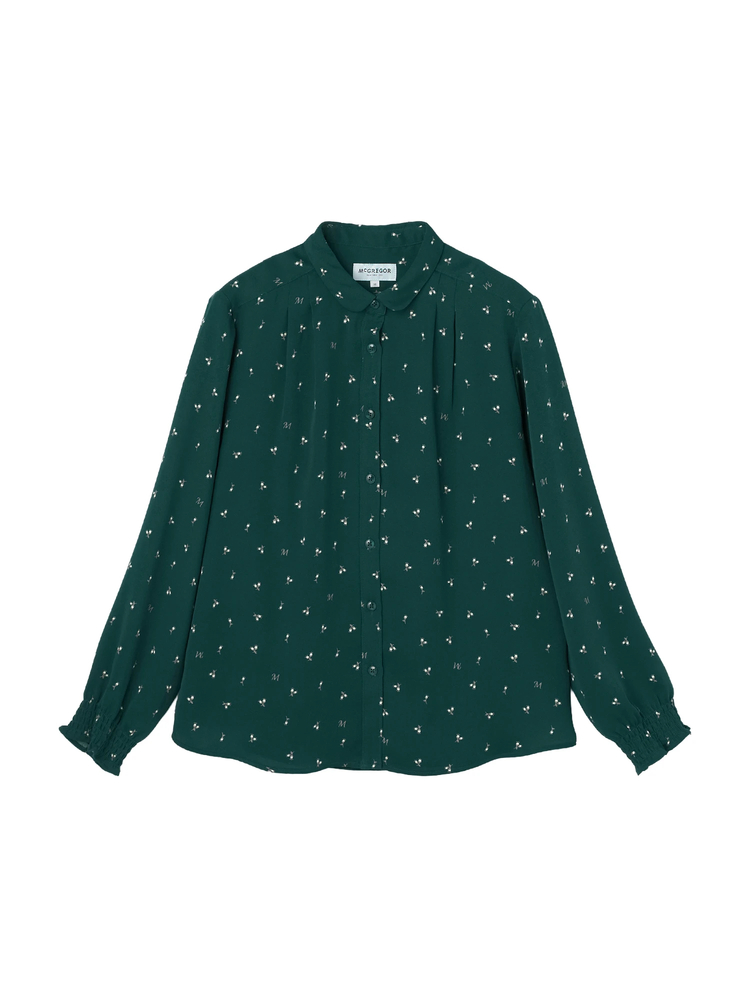 McGREGOR(マックレガー) |つぼみプリントブラウス