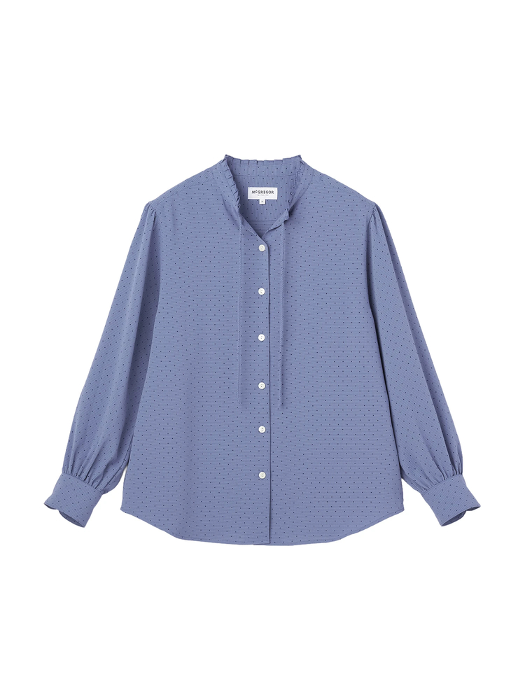 McGREGOR(マックレガー) |シャドーチェックドットプリントブラウス