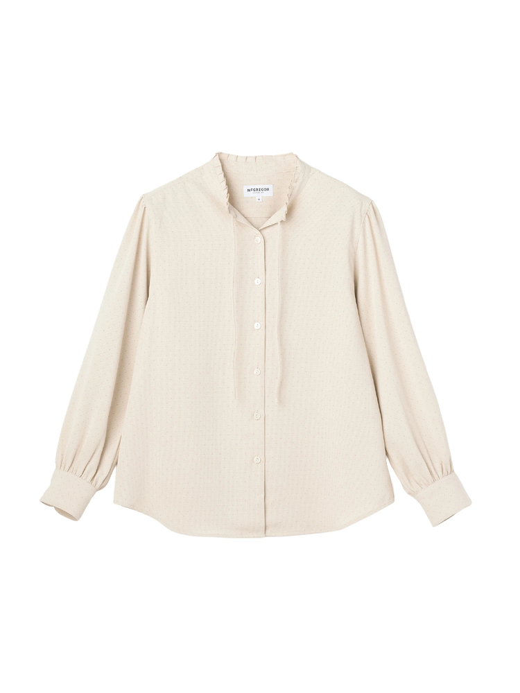 McGREGOR(マックレガー) |シャドーチェックドットプリントブラウス