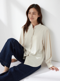 McGREGOR(マックレガー) |シャドーチェックドットプリントブラウス