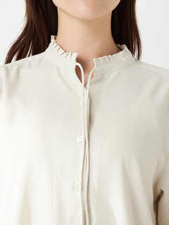 McGREGOR(マックレガー) |シャドーチェックドットプリントブラウス