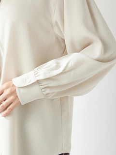 McGREGOR(マックレガー) |シャドーチェックドットプリントブラウス