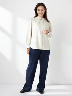 McGREGOR(マックレガー) |シャドーチェックドットプリントブラウス