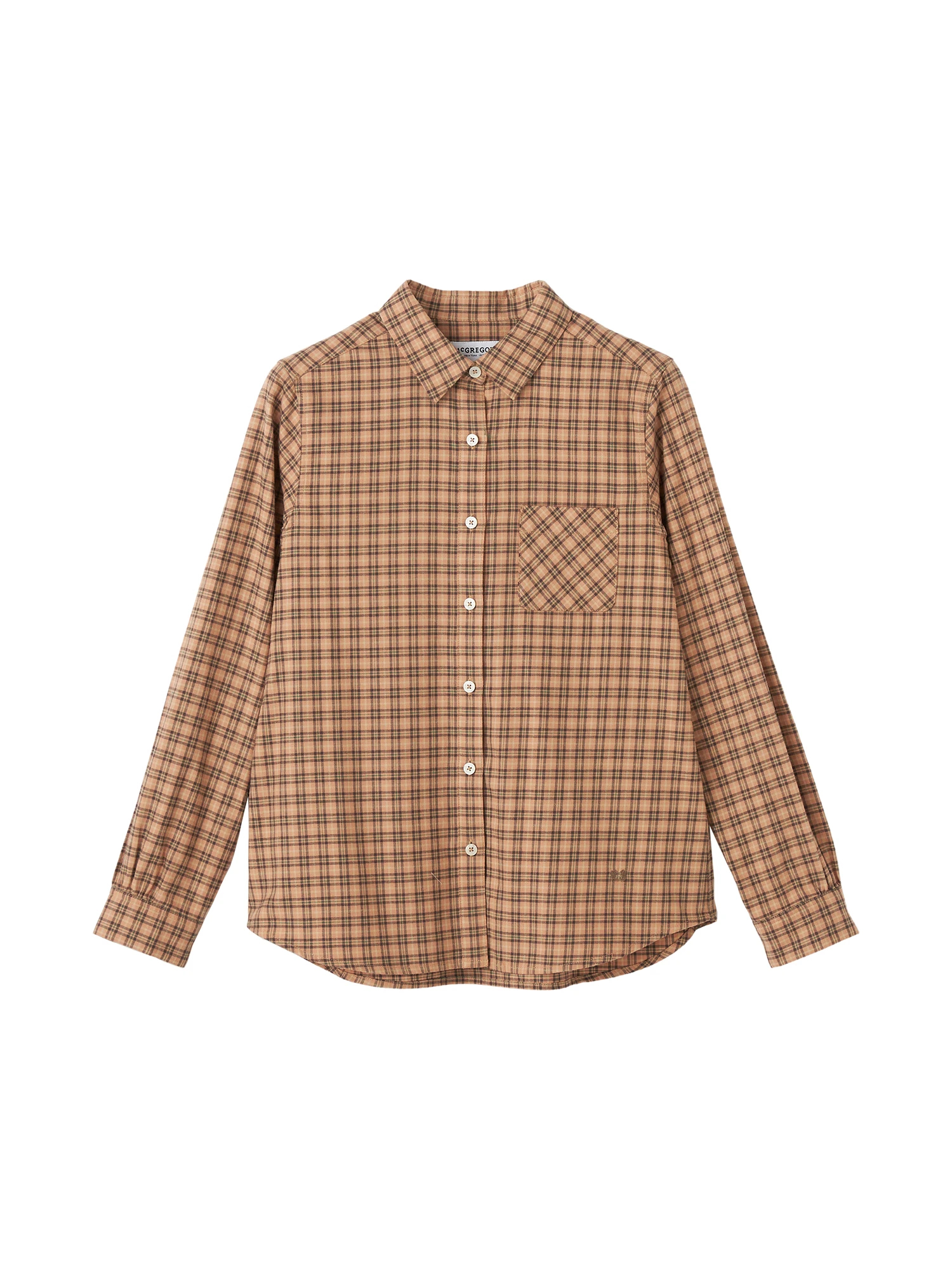 AAA 與真司郎 iamwhatiam チェックシャツ M ブラウン McGREGOR（マックレガー）｜シャツ(長袖・七分袖)｜32ビエラチェック
