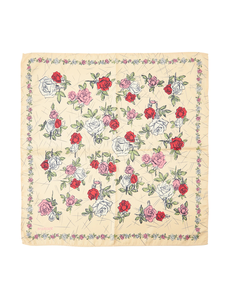 McGREGOR(マックレガー) |バラ柄スカーフ