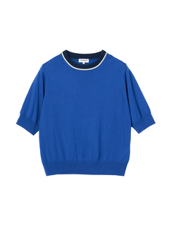 McGREGOR(マックレガー) |襟配色５分袖ニット