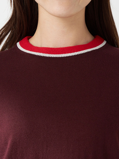 McGREGOR(マックレガー) |襟配色５分袖ニット