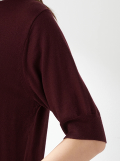 McGREGOR(マックレガー) |襟配色５分袖ニット