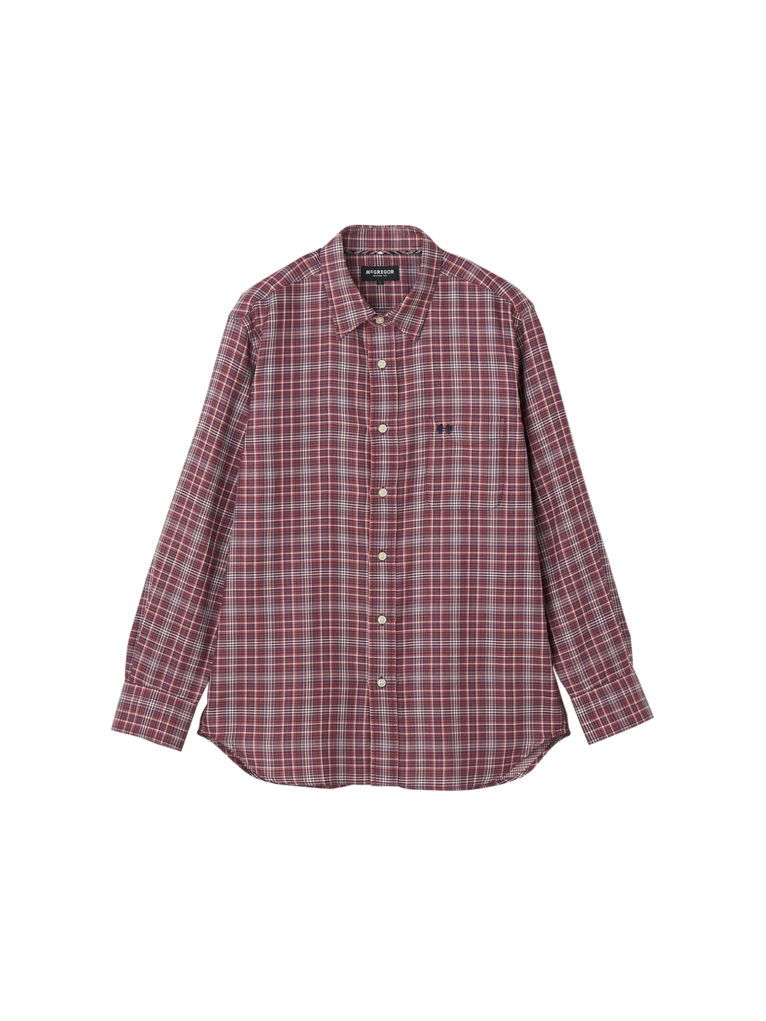 【美品】McGREGOR マックレガー 　チェック柄　長袖シャツ　Mサイズ McGREGOR（マックレガー）｜シャツ(長袖・七分袖)｜リバーシブル