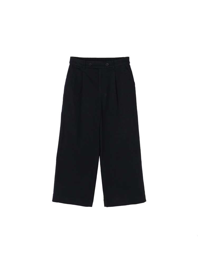 McGREGOR(マックレガー) |綿レーヨンサテン起毛セミワイドパンツ