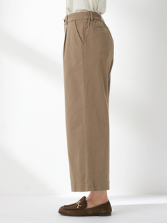 McGREGOR(マックレガー) |綿レーヨンサテン起毛セミワイドパンツ