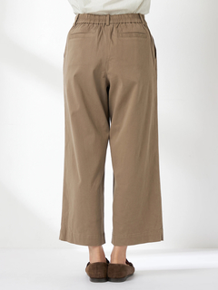 McGREGOR(マックレガー) |綿レーヨンサテン起毛セミワイドパンツ