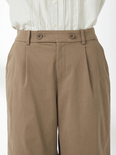 McGREGOR(マックレガー) |綿レーヨンサテン起毛セミワイドパンツ