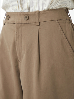 McGREGOR(マックレガー) |綿レーヨンサテン起毛セミワイドパンツ