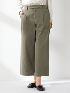 McGREGOR(マックレガー) |綿レーヨンサテン起毛セミワイドパンツ