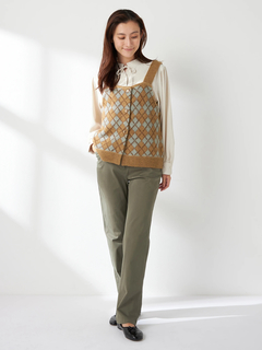 McGREGOR(マックレガー) |綿レーヨンサテン起毛ストレートパンツ