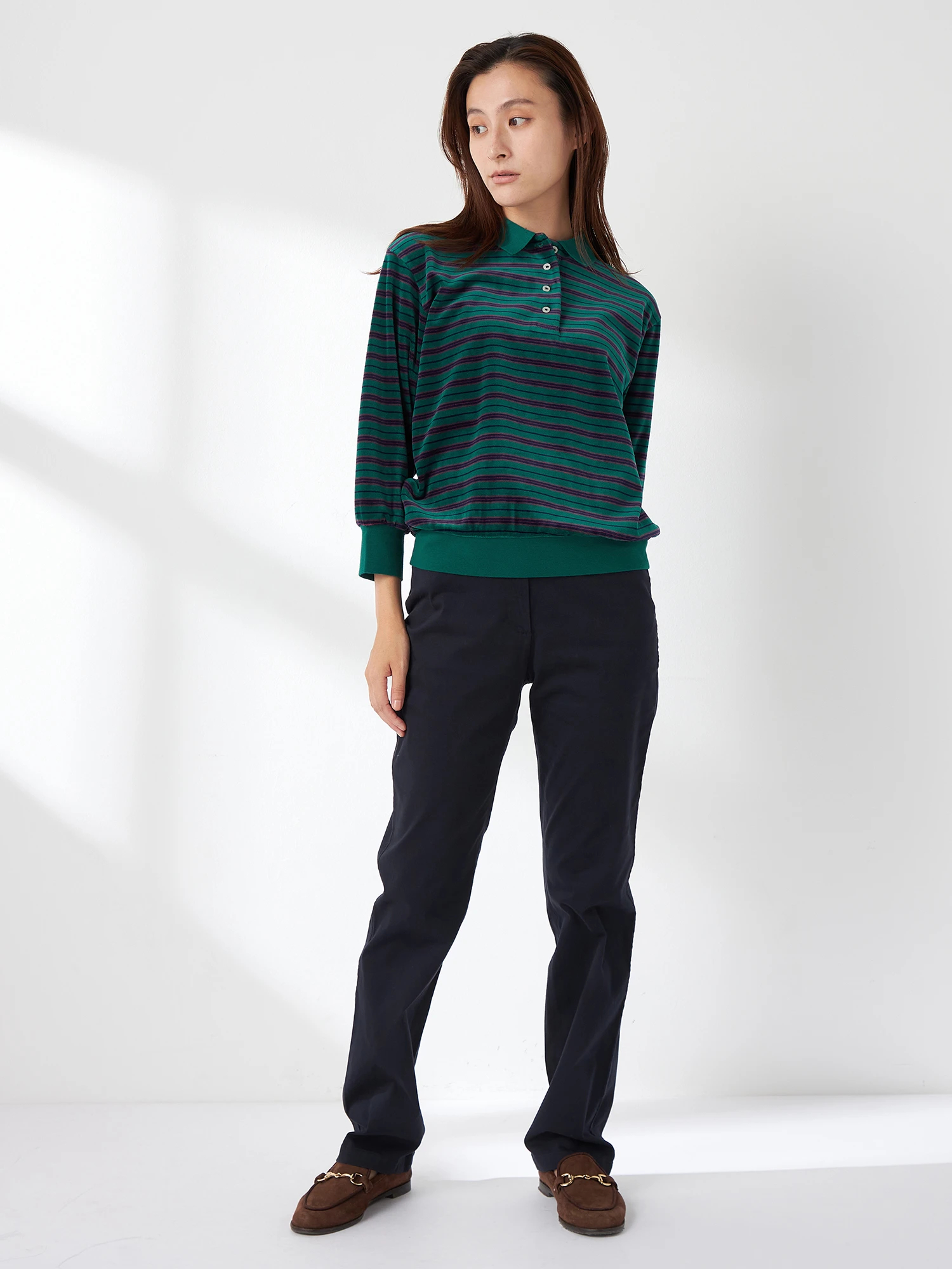 McGREGOR（マックレガー）｜ポロシャツ(長袖・七分袖)｜ベロアボーダー