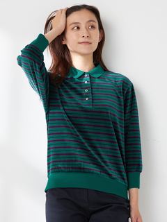 McGREGOR(マックレガー) |ベロアボーダーポロ