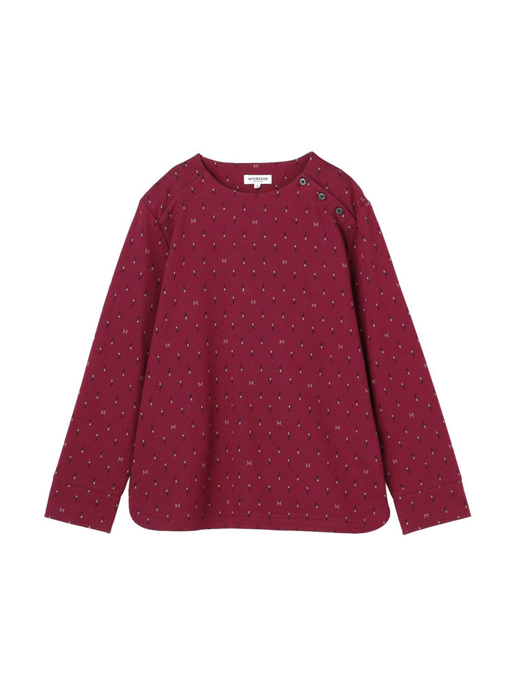 McGREGOR(マックレガー) |つぼみ柄ジャガードカットソー