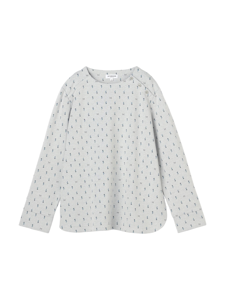 McGREGOR(マックレガー) |つぼみ柄ジャガードカットソー