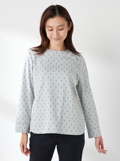 McGREGOR(マックレガー) |つぼみ柄ジャガードカットソー