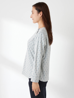 McGREGOR(マックレガー) |つぼみ柄ジャガードカットソー