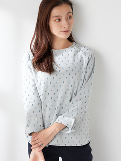 McGREGOR(マックレガー) |つぼみ柄ジャガードカットソー