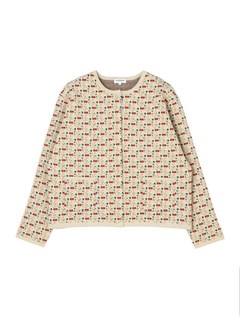 McGREGOR(マックレガー) |小花柄ジャガードカーディガン