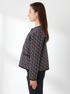 McGREGOR(マックレガー) |小花柄ジャガードカーディガン