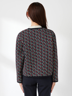 McGREGOR(マックレガー) |小花柄ジャガードカーディガン